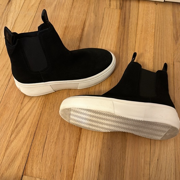 J/Slides Cora Platform Chelsea sneakers pull on Leather High Top size 8.5 - Picture 8 of 9